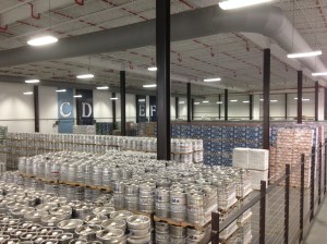 Kegs and cases of DFH beers ready to go.